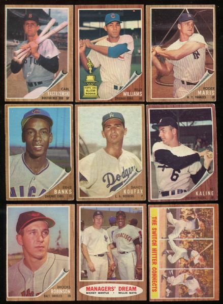 1962 Topps Complete Set (598 Cards)