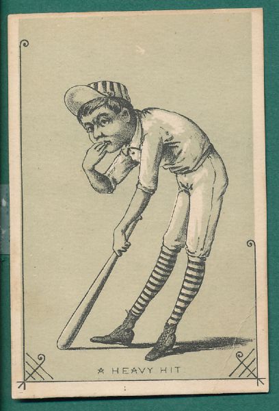 1880s H804 Baseball Trade Cards 2 Card Lot