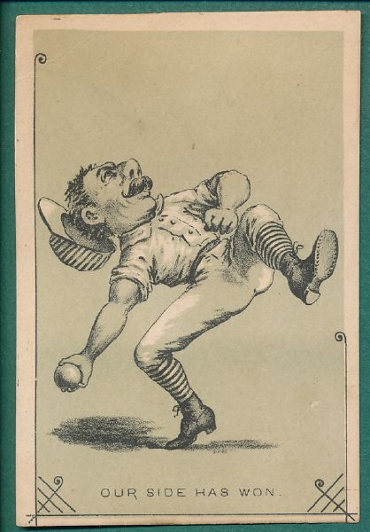 1880s H804 Baseball Trade Cards 2 Card Lot