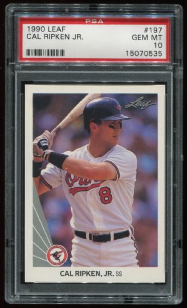 1990 Leaf #197 Cal Ripken Jr. PSA 10