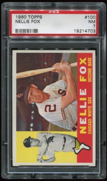 1960 Topps #100 Nellie Fox PSA 7