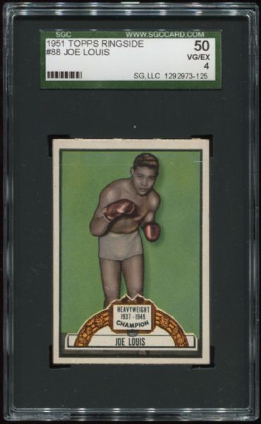 1951 Topps Ringside #88 Joe Louis SGC 50