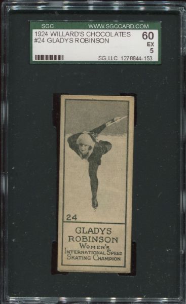 1924 Willard's Chocolates #24 Gladys Robinson SGC 60