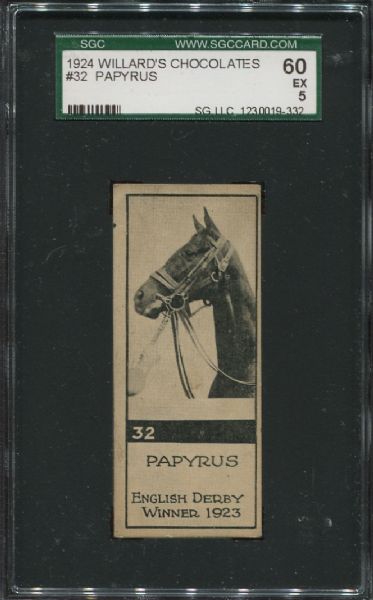 1924 Willard's Chocolates #32 Papyrus SGC 60