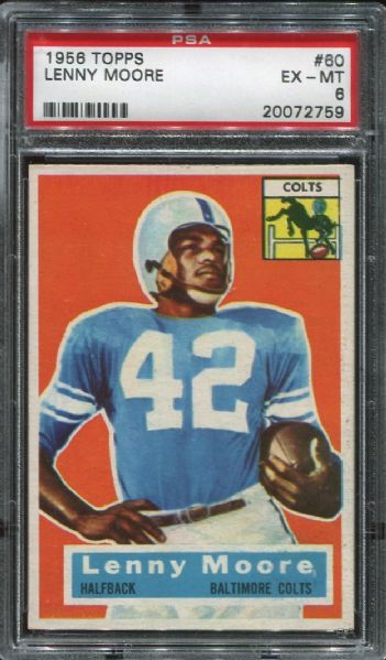 1956 Topps #60 Lenny Moore Rookie PSA 6