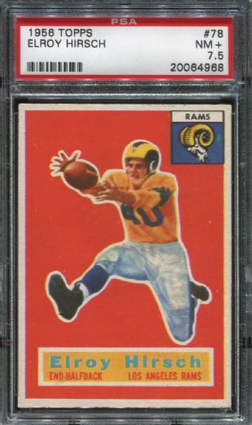 1956 Topps #78 Elroy Hirsch PSA 7.5