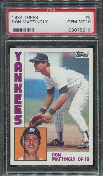 1984 Topps #8 Don Mattingly Rookie PSA 10