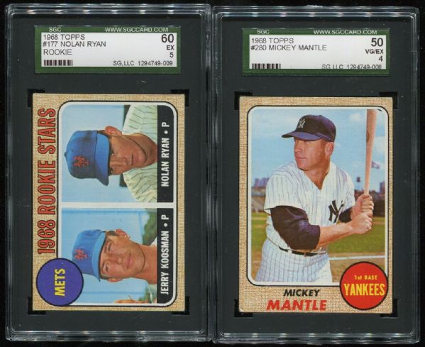 1968 Topps Complete Set with SGC Graded Stars