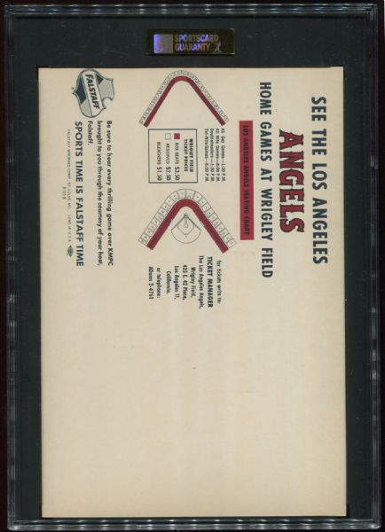 1961 Falstaff Beer Los Angeles Angels Team SGC 88