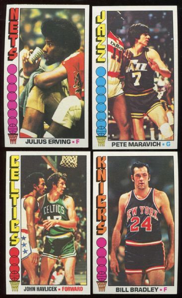 1976-77 Topps Mid to High Grade Partial Set (100/144) with Stars