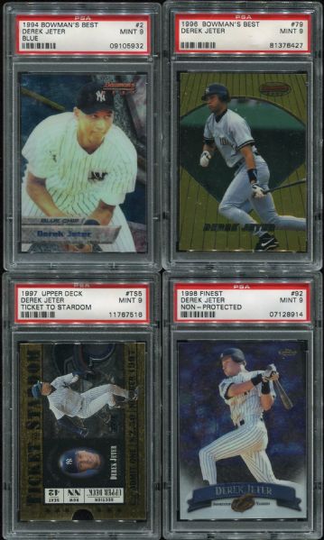 1994-2006 Lot of 21 Different Derek Jeter PSA 9