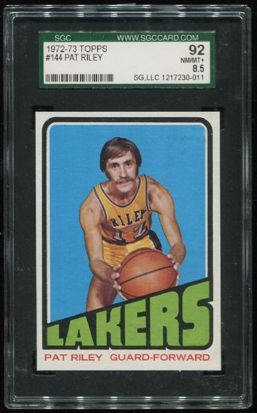 1972-73 Topps #144 Pat Riley SGC 92