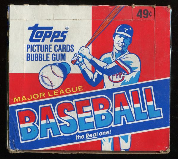 1982 Topps Cello Box of 24 Unopened Packs