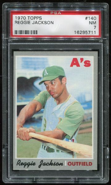 1970 Topps #140 Reggie Jackson PSA 7