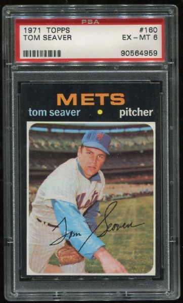 1971 Topps #160 Tom Seaver PSA 6