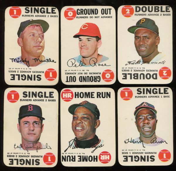 1968 Topps Game Complete Set of 33