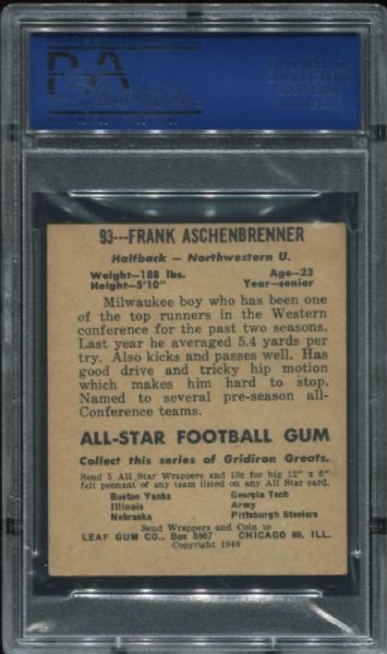 1948 Leaf #93 Frank Aschenbrenner PSA 5