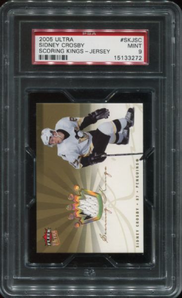 2005 Ultra #SKJSC Sidney Crosby Scoring Kings Jersey PSA 9