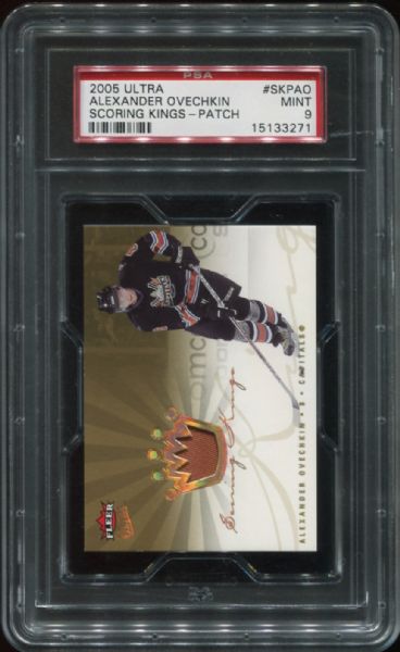 2005 Ultra #SKPAO Alexander Ovechkin Scoring Kings Jersey PSA 9