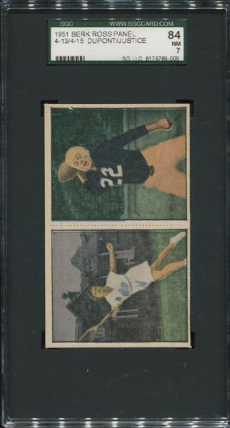 1951 Berk Ross Panel #4-13/15 Dupont/Justice SGC 84