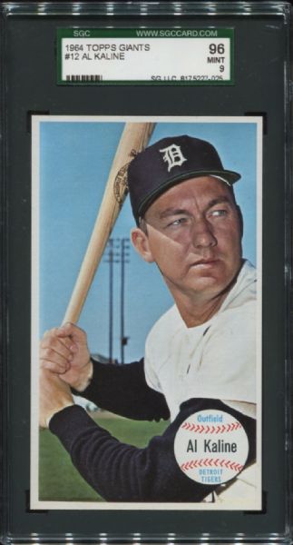 1964 Topps Giants #12 Al Kaline SGC 96