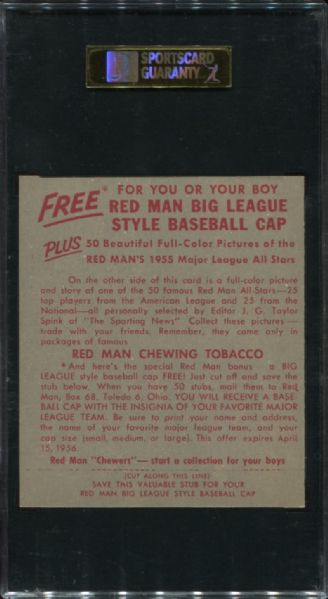 1955 Redman Tobacco AL-16 Yogi Berra SGC 80