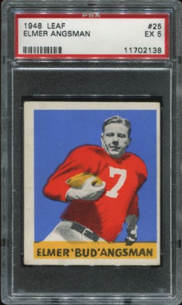 1948 Leaf #25 Elmer Angsman PSA 5