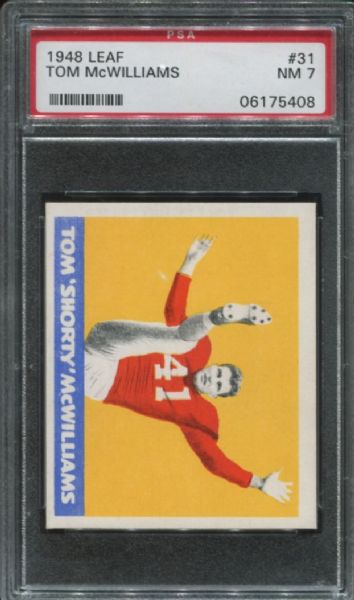 1948 Leaf #31 Tom McWilliams PSA 7