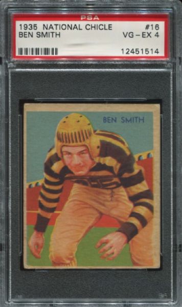 1935 National Chicle #16 Ben Smith PSA 4