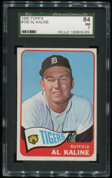 1965 Topps #130 Al Kaline SGC 84