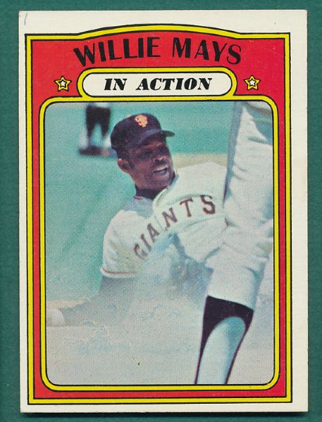 1972 Topps #49 & #50 Willie Mays 2 Card Lot