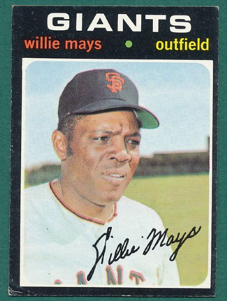 1971 & 1973 Topps Willie Mays 2 Card Lot