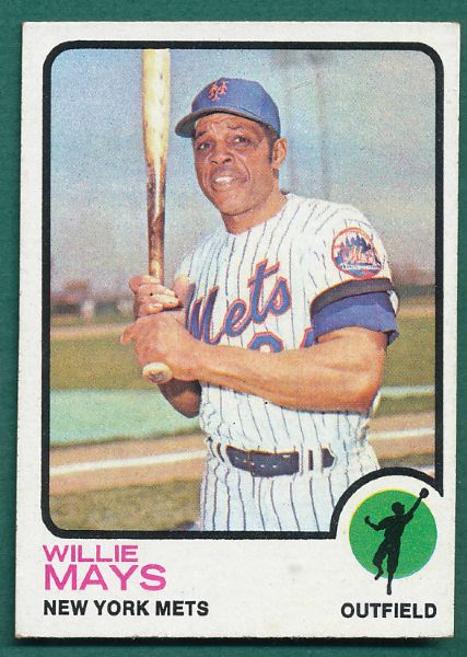 1971 & 1973 Topps Willie Mays 2 Card Lot