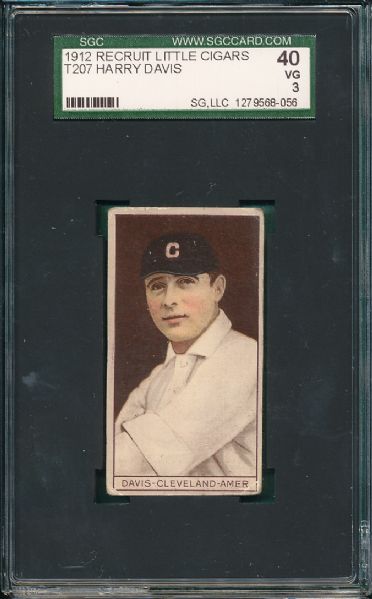 1912 T207 Davis Recruit Cigarettes SGC 40