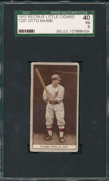 1912 T207 Knabe Recruit Cigarettes SGC 40