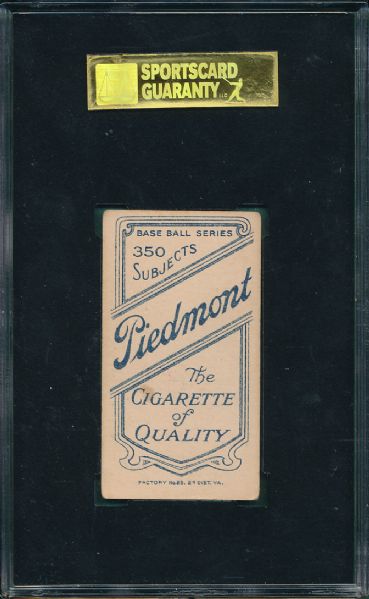 1909-1911 T206 Gasper Piedmont Cigarettes SGC 50