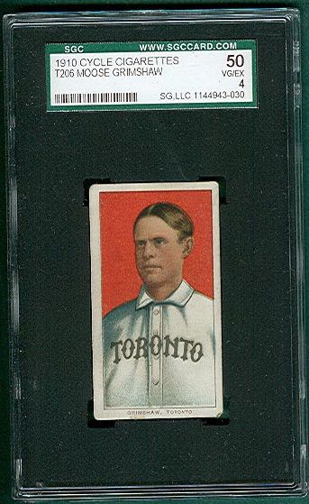 1909-1911 T206 Grimshaw Cycle Cigarettes SGC 50