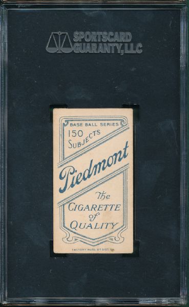 1909-1911 T206 Hinchman Piedmont Cigarettes SGC 40