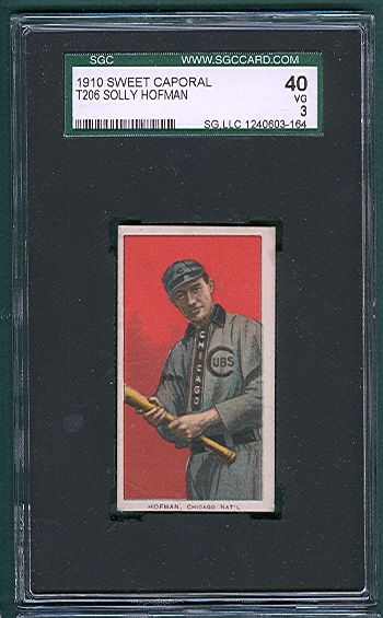 1909-1911 T206 Hofman Sweet Caporal Cigarettes SGC 40 *Great Colors*