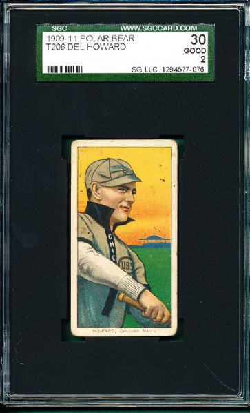 1909-1911 T206 Howard, Del Polar Bear Tobacco SGC 30