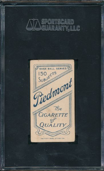 1909-1911 T206 Jones, Fielder  Piedmont Cigarettes SGC 40