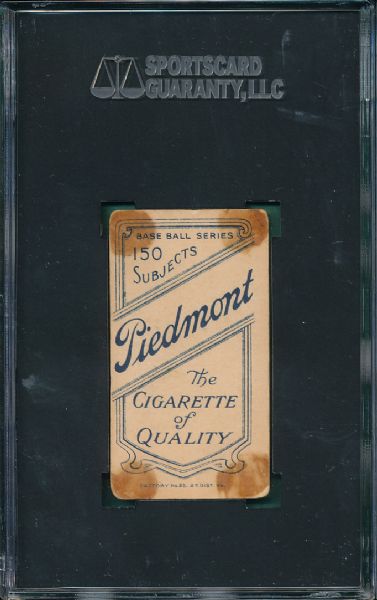 1909-1911 T206 Joss, Portrait Piedmont Cigarettes SGC 20