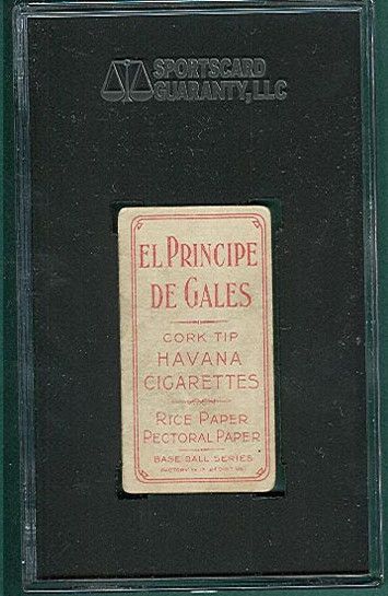 1909-1911 T206 Kleinow, New York El Principe De Gales SGC 40