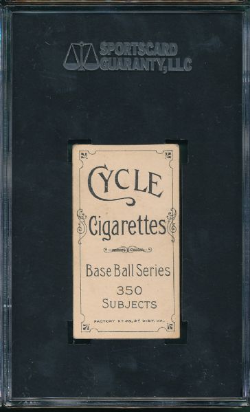 1909-1911 T206 Knight, Portrait Cycle Cigarettes SGC 30