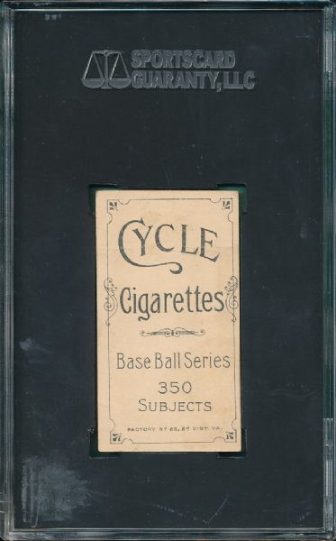 1909-1911 T206 Krause, Portrait Cycle Cigarettes SGC 30