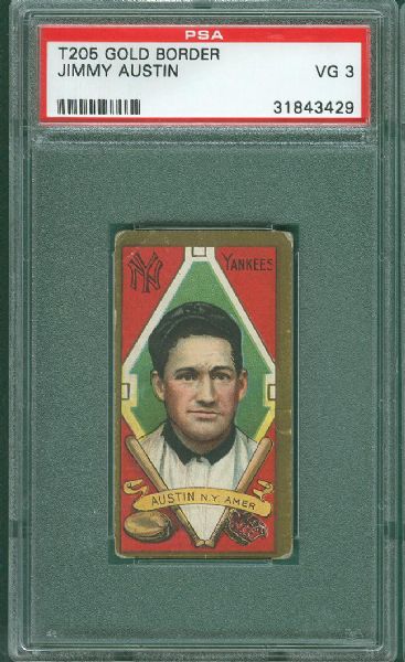 1911 T205 Austin Cycle Cigarettes PSA 3