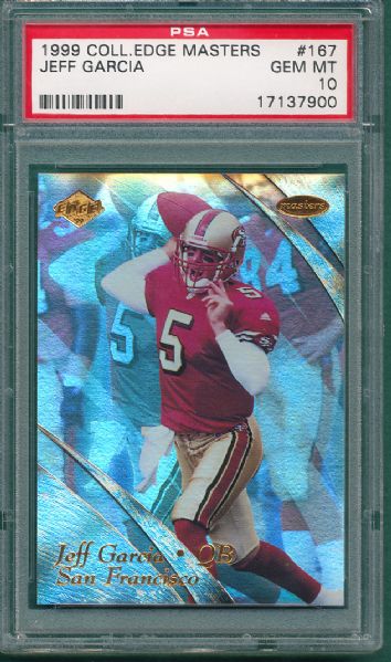 1999 Collectors Edge masters #167 Jeff Garcia *Rookie* PSA 10 GEM Mint