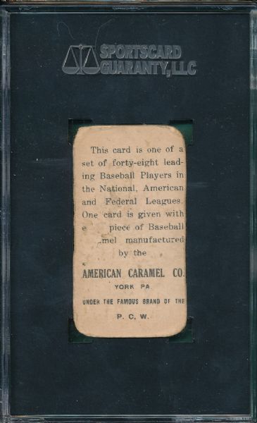 1915 E106 American Caramels Honus Wagner Throwing SGC 10