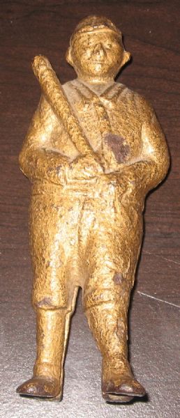 1910s Cast Iron Bank of Baseball Player