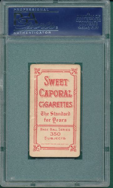 1909-1911 T206 McBride Sweet Caporal Cigarettes PSA 3